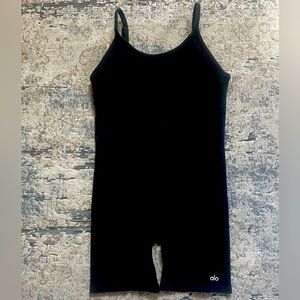 Alo Ribbed Short Bodysuit/Romper